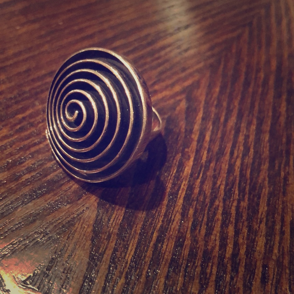 Sterling silver swirl ring